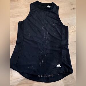 Adidas women’s black mesh tank top size medium